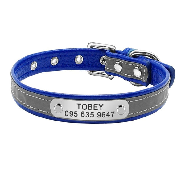 Personalized Leather Adjustable Cat Collar - Polly's Pet Products