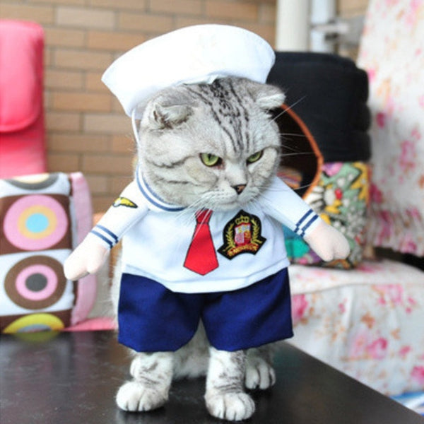 Cat Clothes Funny Halloween Dress Up Party - Polly's Pet Products