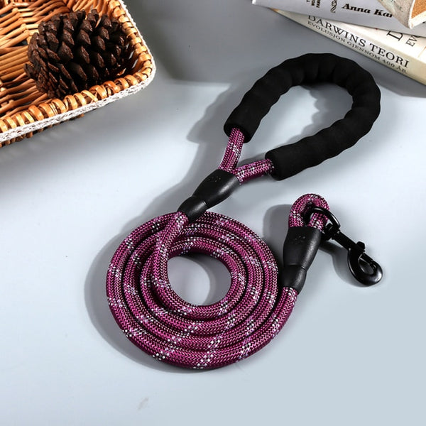 Reflective Durable Nylon Dog Leash - 2m - Polly's Pet Products