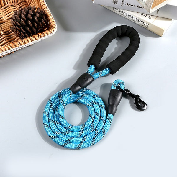 Reflective Durable Nylon Dog Leash - 2m - Polly's Pet Products