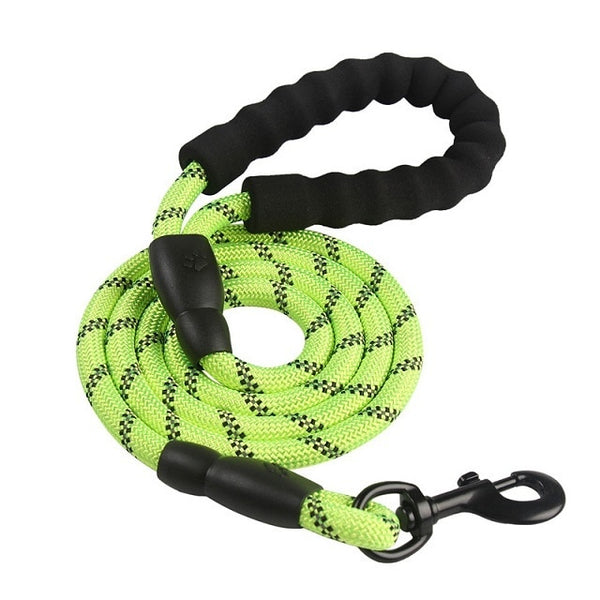 Reflective Durable Rope Large Dog Leash - Polly's Pet Products